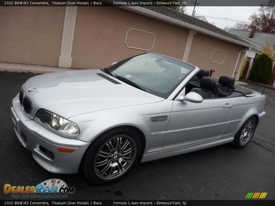 2002 BMW M3 Convertible Titanium Silver Metallic / Black Photo #9
