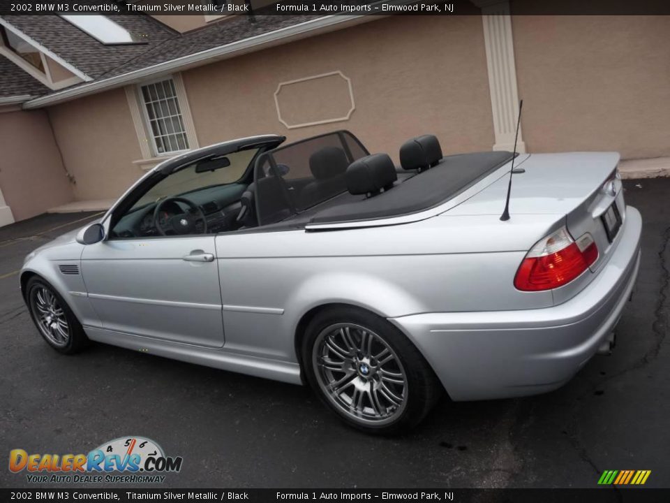 2002 BMW M3 Convertible Titanium Silver Metallic / Black Photo #10