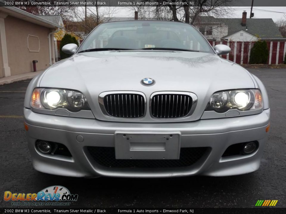 2002 BMW M3 Convertible Titanium Silver Metallic / Black Photo #11