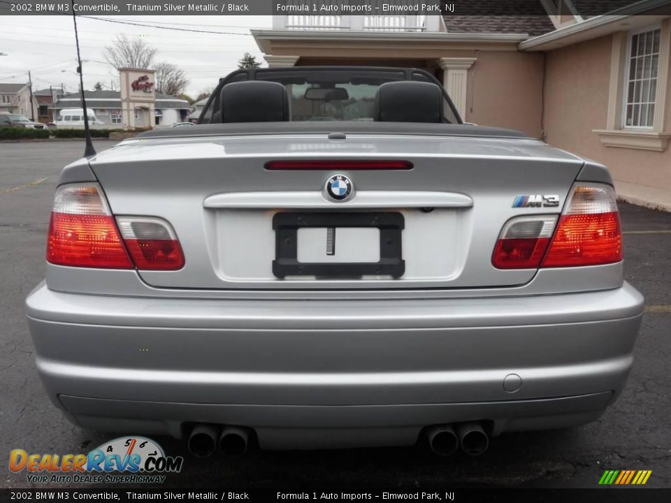2002 BMW M3 Convertible Titanium Silver Metallic / Black Photo #12