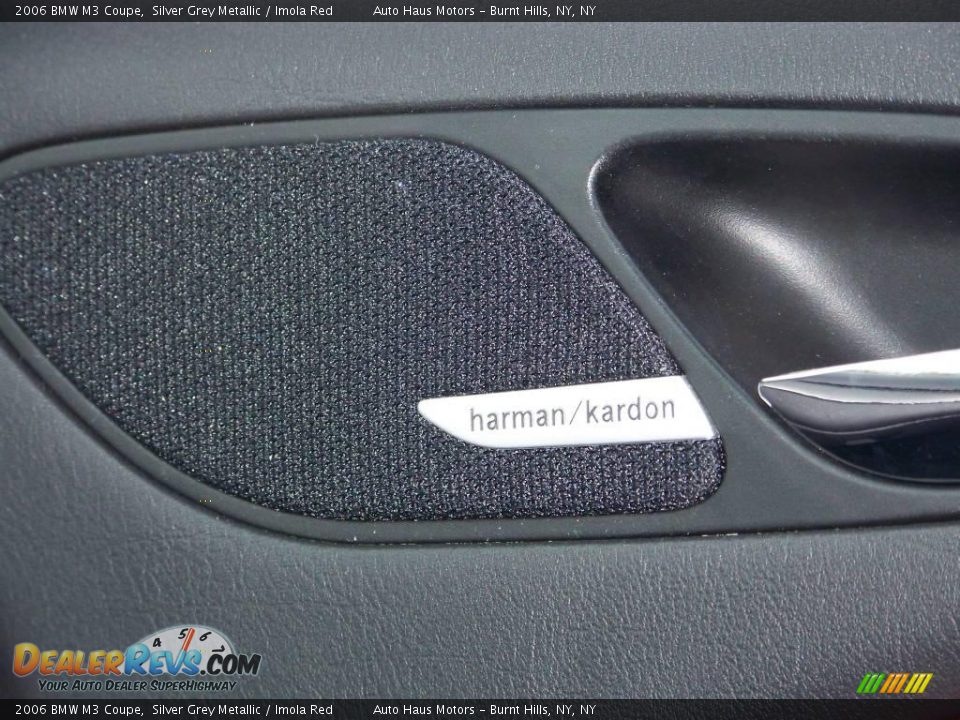 2006 BMW M3 Coupe Silver Grey Metallic / Imola Red Photo #28