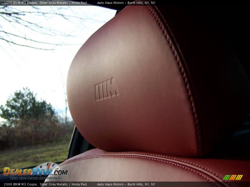 2006 BMW M3 Coupe Silver Grey Metallic / Imola Red Photo #30