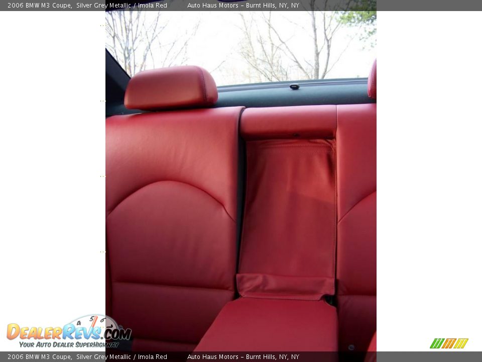 2006 BMW M3 Coupe Silver Grey Metallic / Imola Red Photo #31