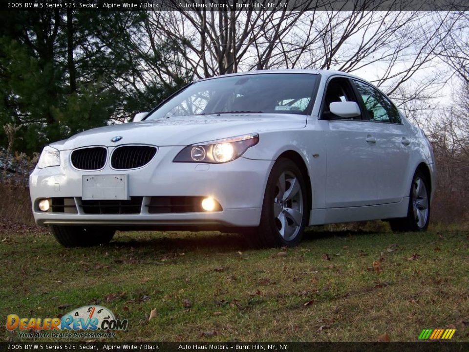 2005 BMW 5 Series 525i Sedan Alpine White / Black Photo #1