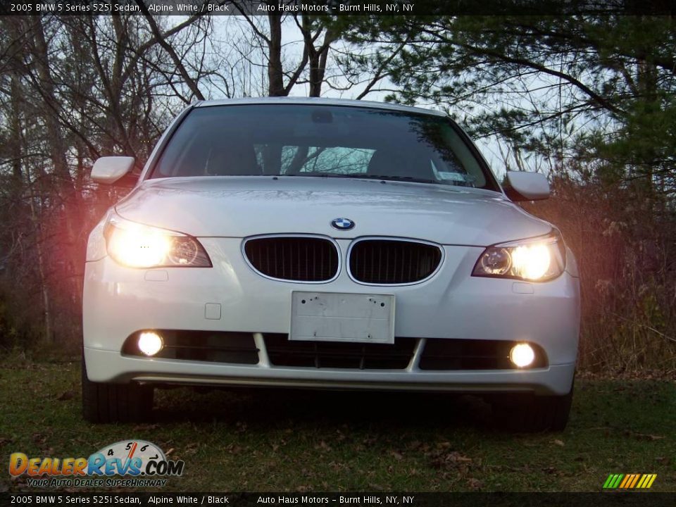 2005 BMW 5 Series 525i Sedan Alpine White / Black Photo #2