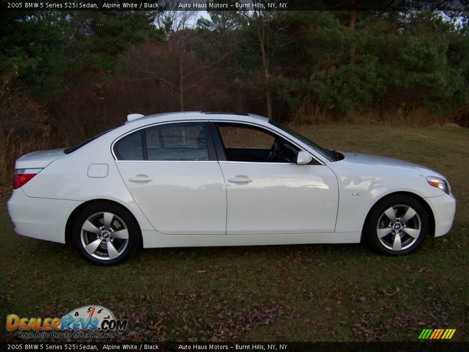 2005 BMW 5 Series 525i Sedan Alpine White / Black Photo #4