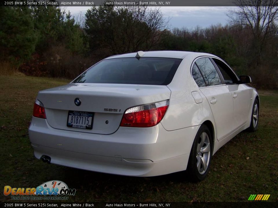 2005 BMW 5 Series 525i Sedan Alpine White / Black Photo #5