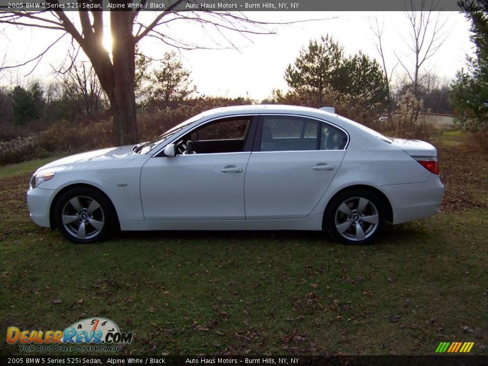 2005 BMW 5 Series 525i Sedan Alpine White / Black Photo #8