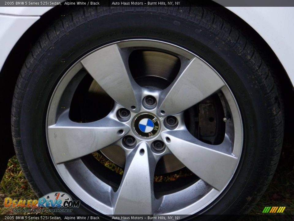 2005 BMW 5 Series 525i Sedan Alpine White / Black Photo #9