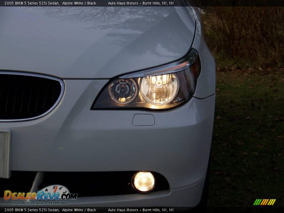 2005 BMW 5 Series 525i Sedan Alpine White / Black Photo #10