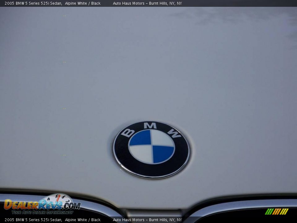 2005 BMW 5 Series 525i Sedan Alpine White / Black Photo #11