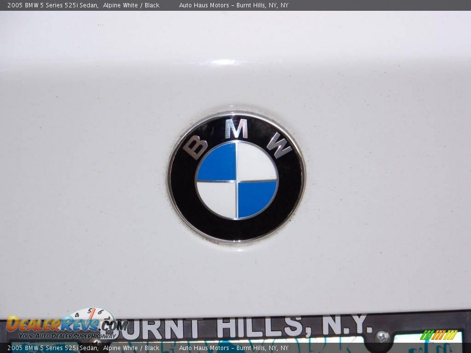 2005 BMW 5 Series 525i Sedan Alpine White / Black Photo #14