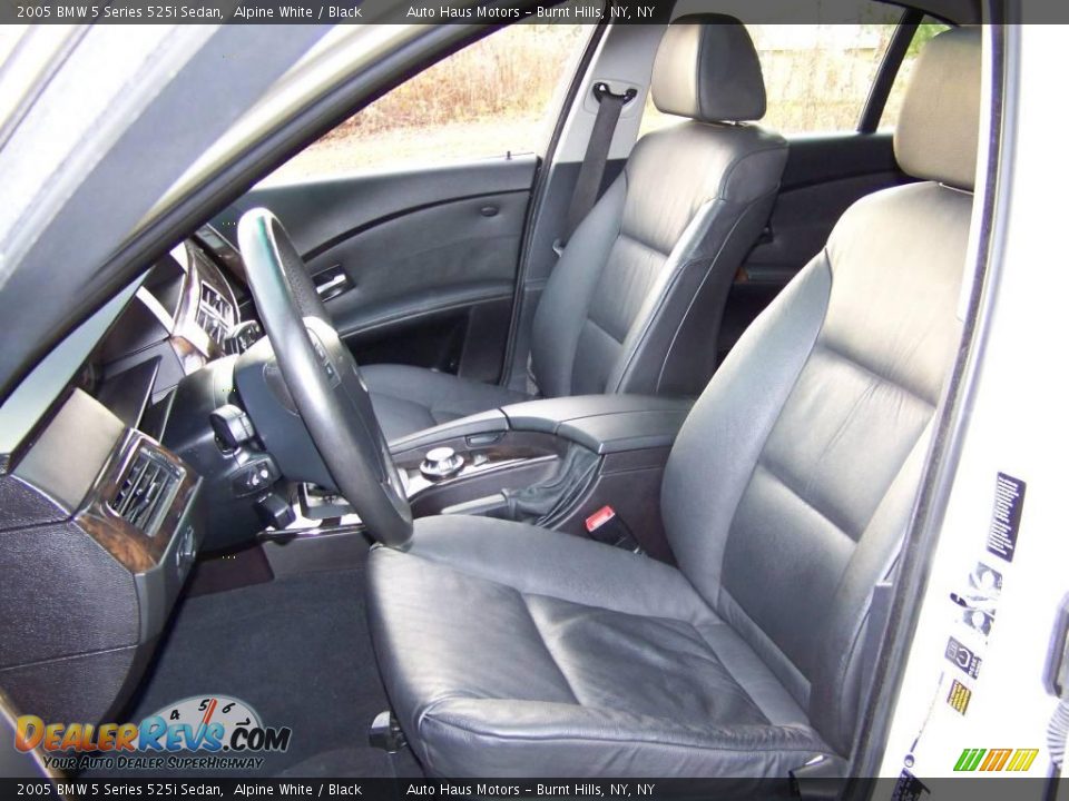 2005 BMW 5 Series 525i Sedan Alpine White / Black Photo #17