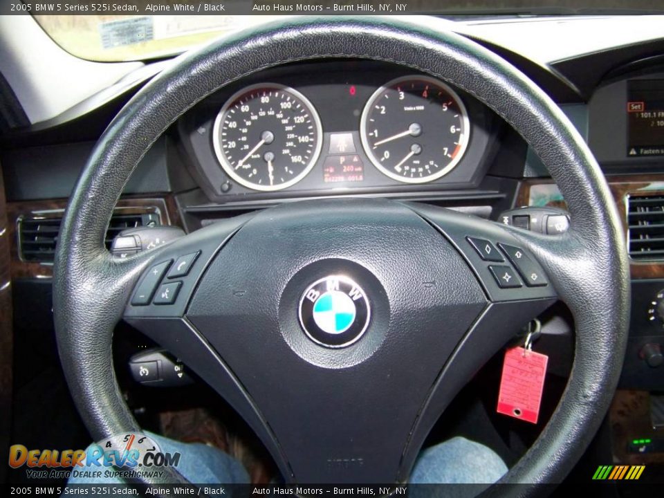 2005 BMW 5 Series 525i Sedan Alpine White / Black Photo #23