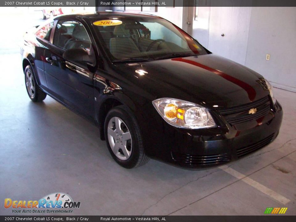 2007 Chevrolet Cobalt LS Coupe Black / Gray Photo #1
