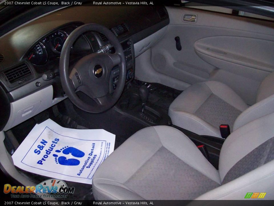 2007 Chevrolet Cobalt LS Coupe Black / Gray Photo #9