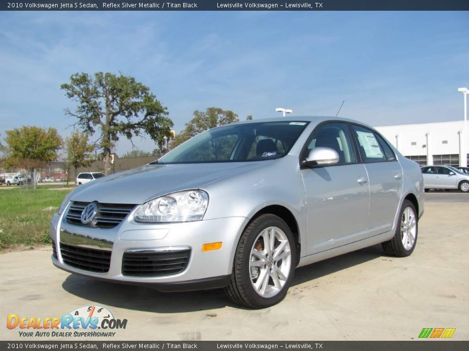 2010 Volkswagen Jetta S Sedan Reflex Silver Metallic / Titan Black Photo #1