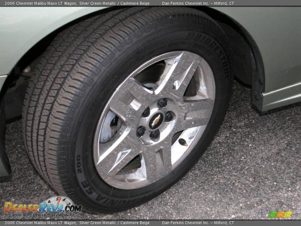 2006 Chevrolet Malibu Maxx LT Wagon Silver Green Metallic / Cashmere Beige Photo #11