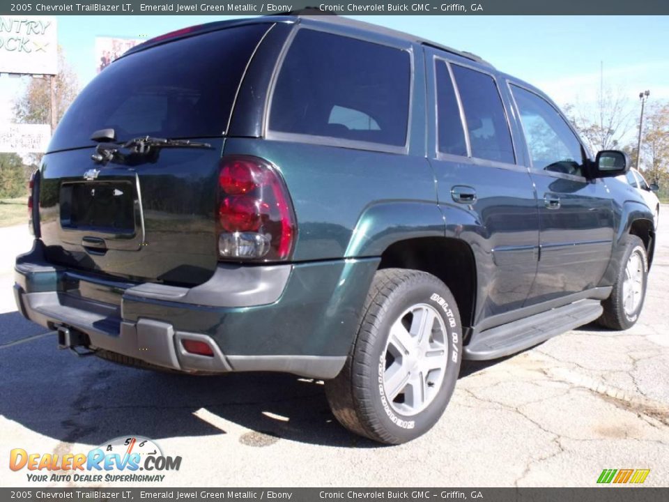 2005 Chevrolet TrailBlazer LT Emerald Jewel Green Metallic / Ebony Photo #5