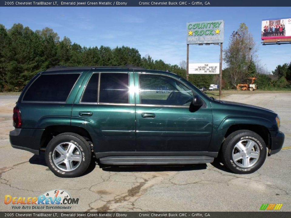 2005 Chevrolet TrailBlazer LT Emerald Jewel Green Metallic / Ebony Photo #6