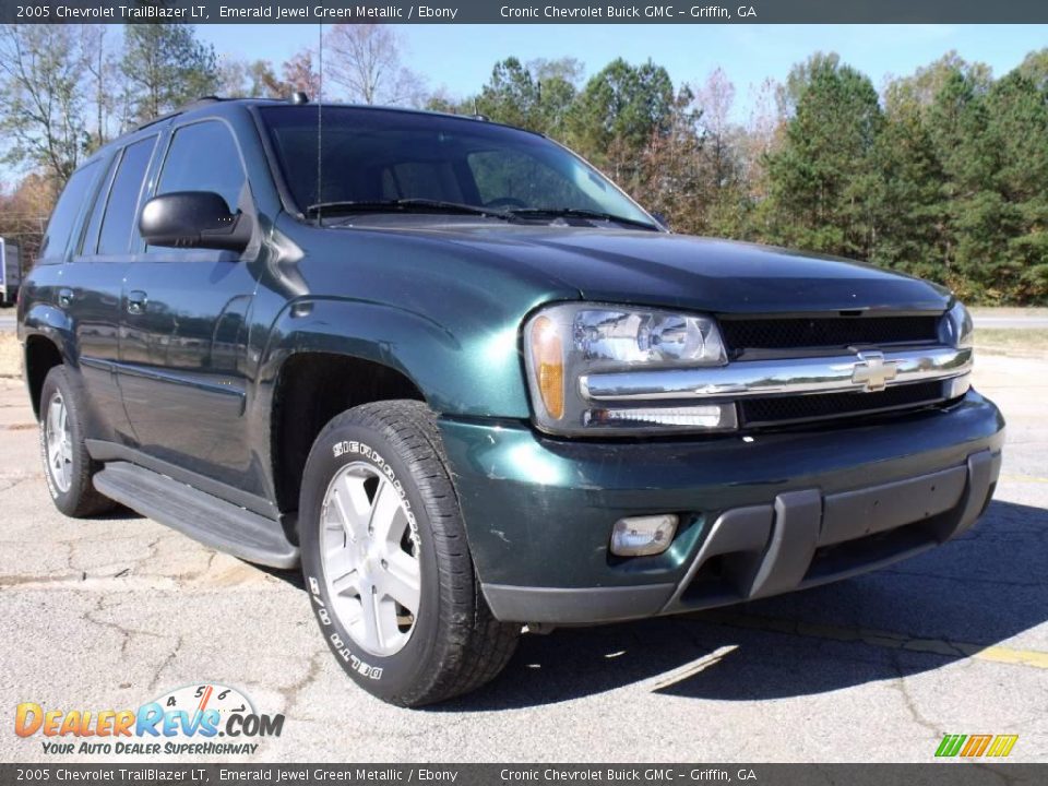 2005 Chevrolet TrailBlazer LT Emerald Jewel Green Metallic / Ebony Photo #7