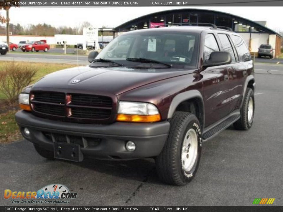 2003 Dodge Durango SXT 4x4 Deep Molten Red Pearlcoat / Dark Slate Gray Photo #2