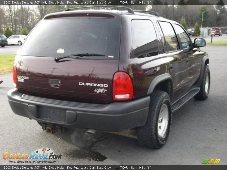 2003 Dodge Durango SXT 4x4 Deep Molten Red Pearlcoat / Dark Slate Gray Photo #4