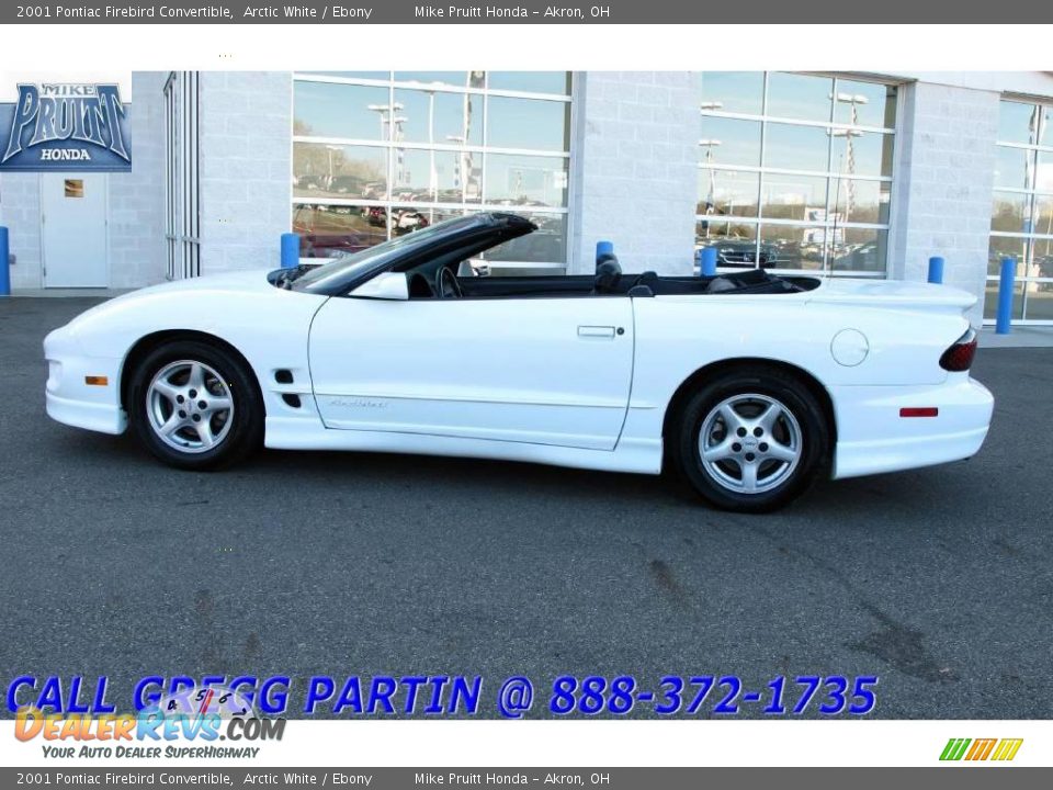 2001 Pontiac Firebird Convertible Arctic White / Ebony Photo #1