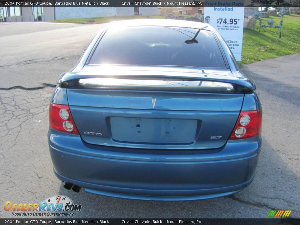 2004 Pontiac GTO Coupe Barbados Blue Metallic / Black Photo #6