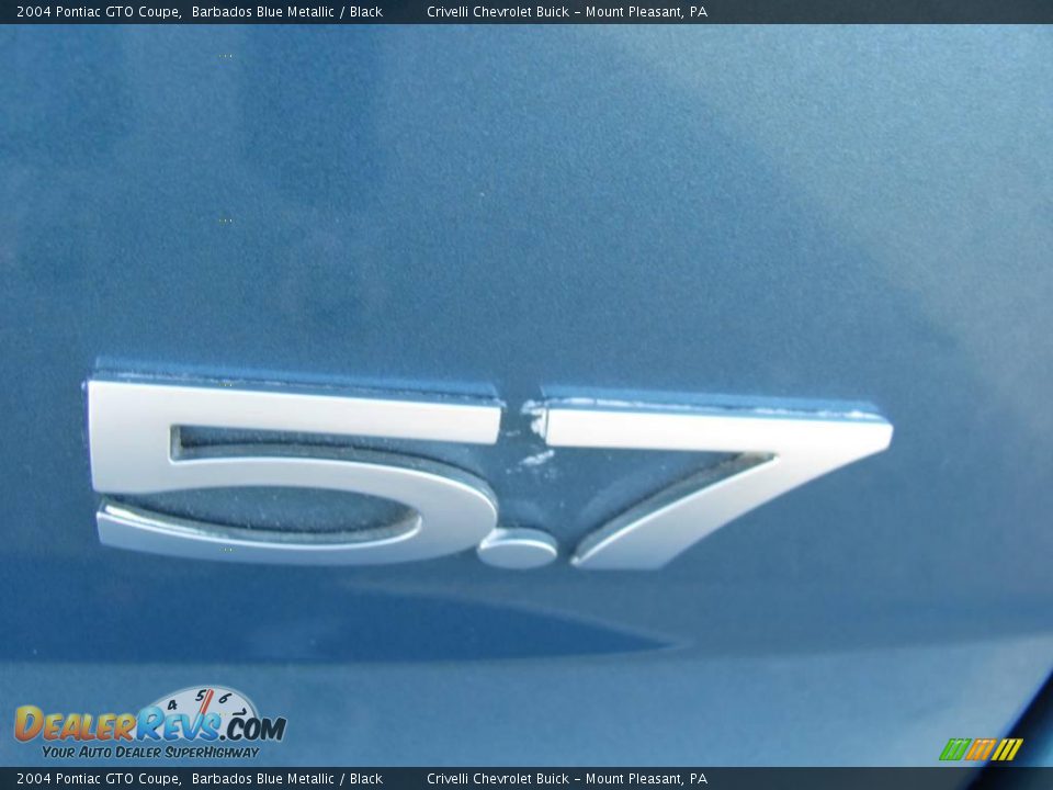2004 Pontiac GTO Coupe Barbados Blue Metallic / Black Photo #7