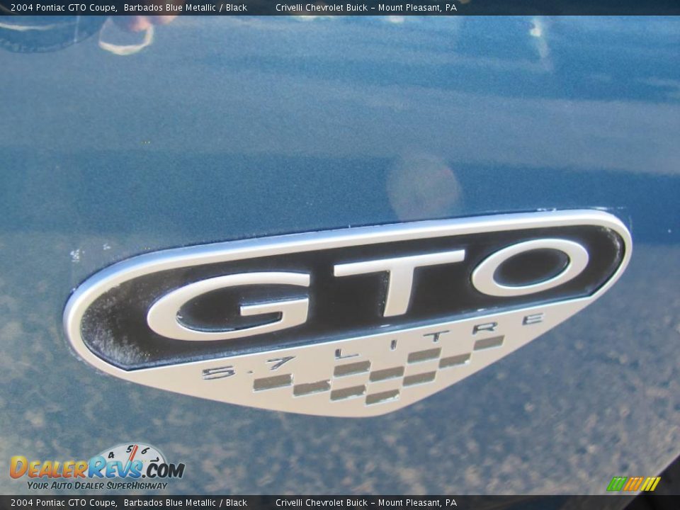 2004 Pontiac GTO Coupe Barbados Blue Metallic / Black Photo #14