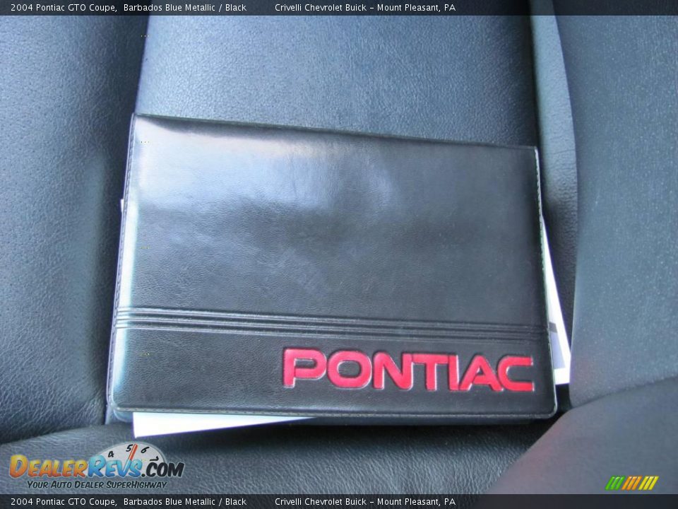 2004 Pontiac GTO Coupe Barbados Blue Metallic / Black Photo #33