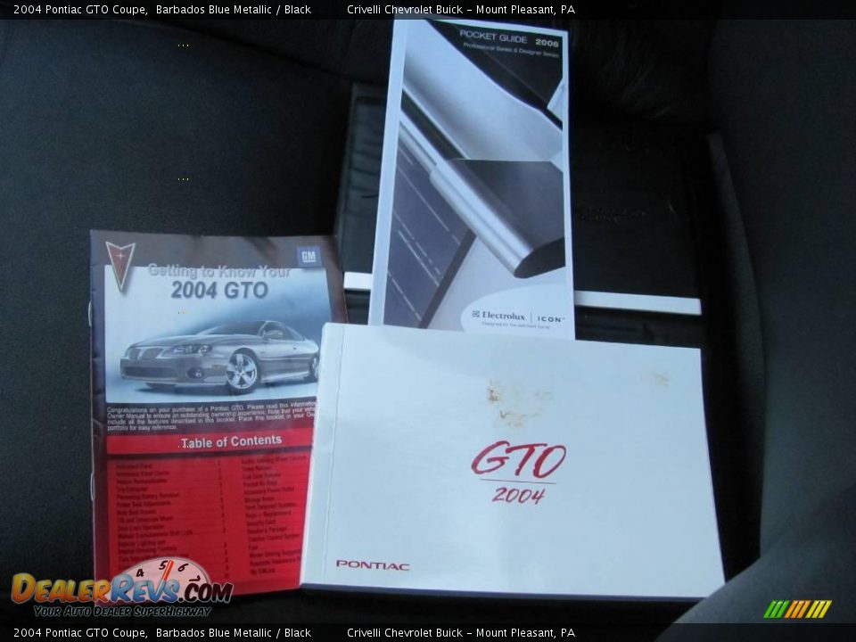 2004 Pontiac GTO Coupe Barbados Blue Metallic / Black Photo #34