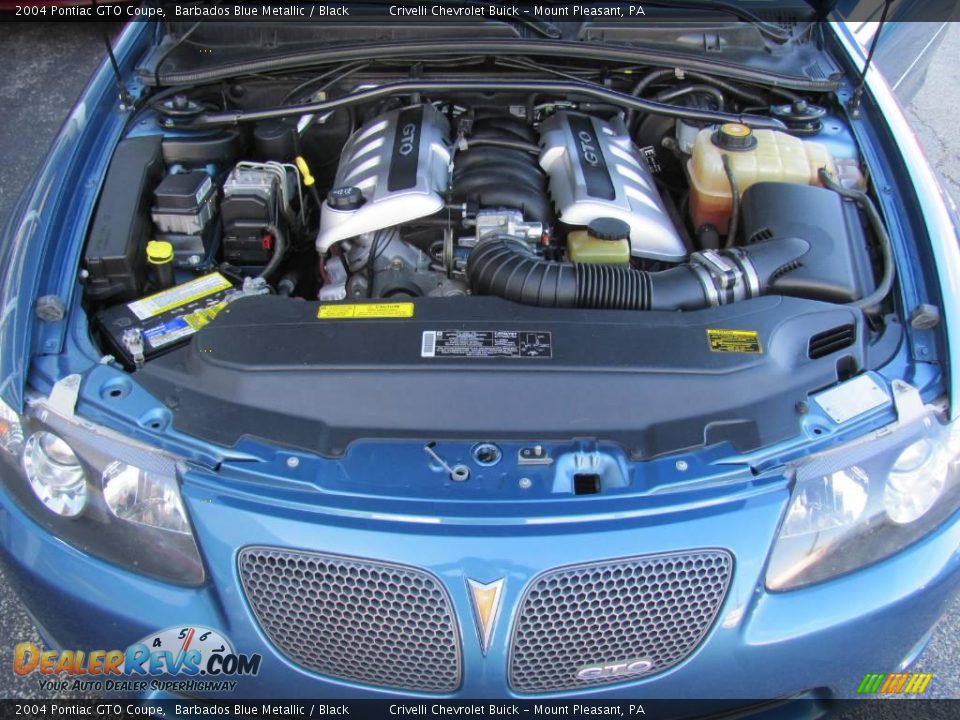 2004 Pontiac GTO Coupe Barbados Blue Metallic / Black Photo #35