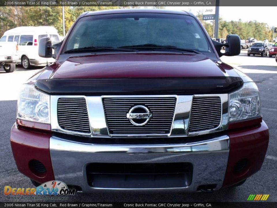 2006 Nissan Titan SE King Cab Red Brawn / Graphite/Titanium Photo #3