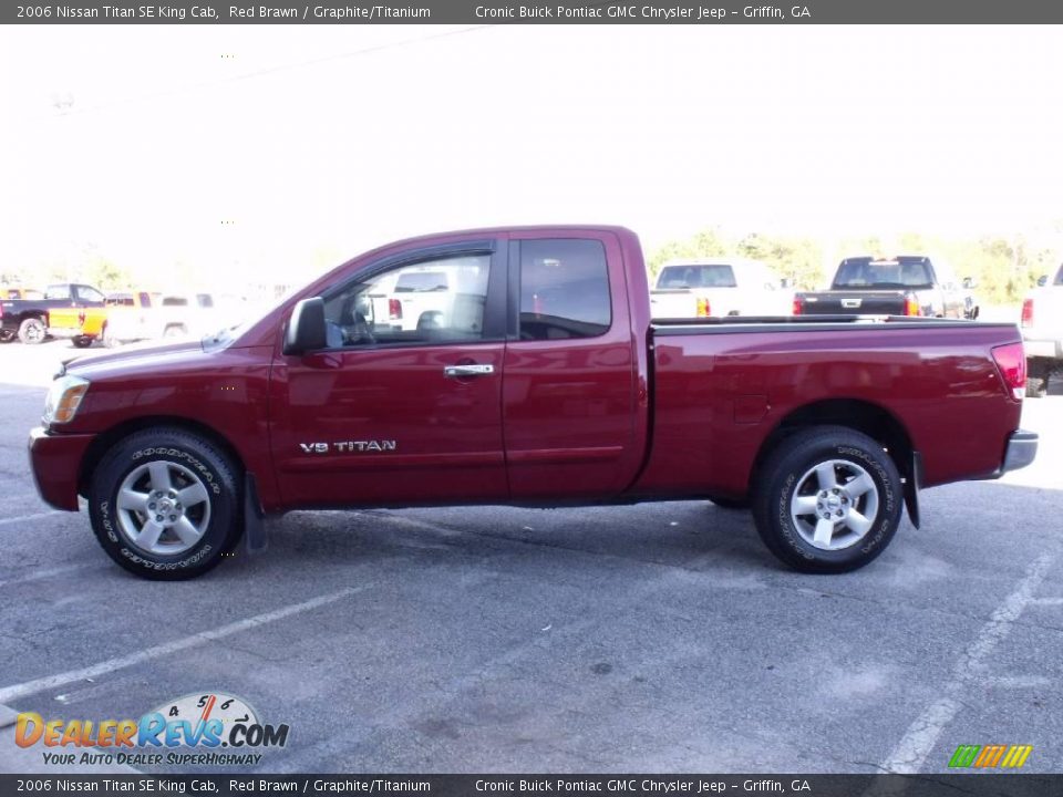 2006 Nissan Titan SE King Cab Red Brawn / Graphite/Titanium Photo #5