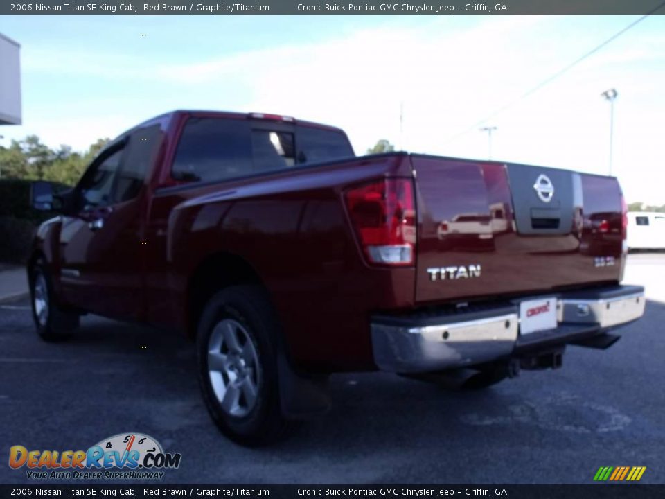 2006 Nissan Titan SE King Cab Red Brawn / Graphite/Titanium Photo #6