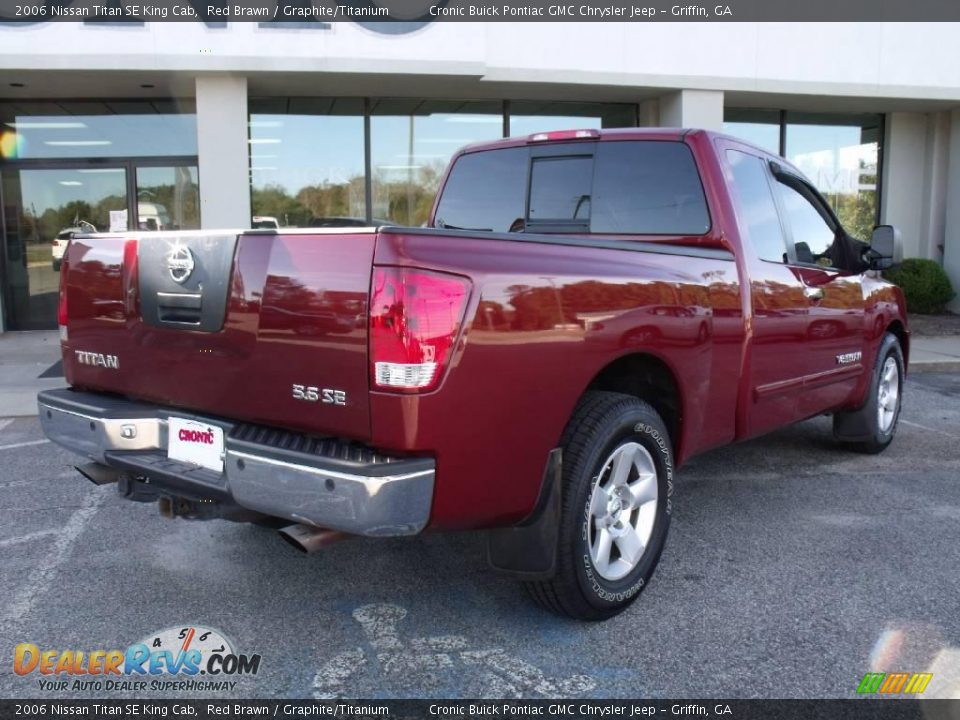 2006 Nissan Titan SE King Cab Red Brawn / Graphite/Titanium Photo #8