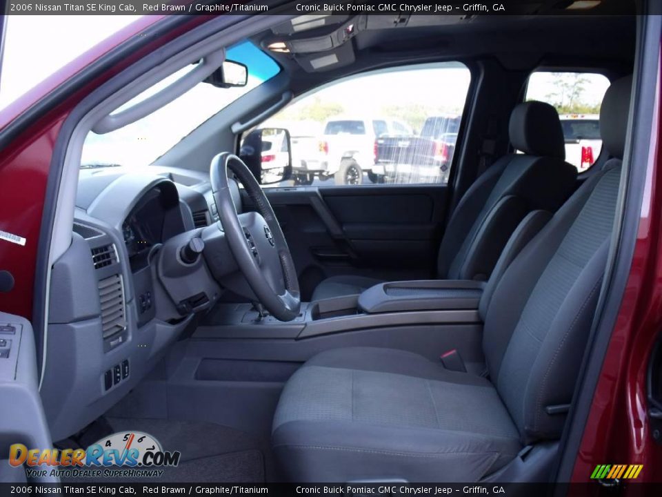 2006 Nissan Titan SE King Cab Red Brawn / Graphite/Titanium Photo #11