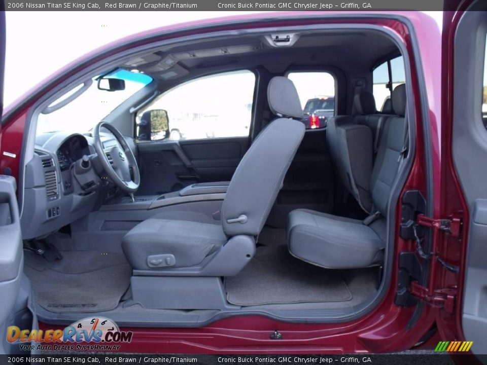 2006 Nissan Titan SE King Cab Red Brawn / Graphite/Titanium Photo #12