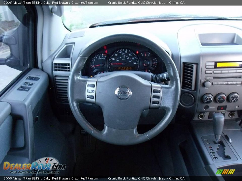 2006 Nissan Titan SE King Cab Red Brawn / Graphite/Titanium Photo #20