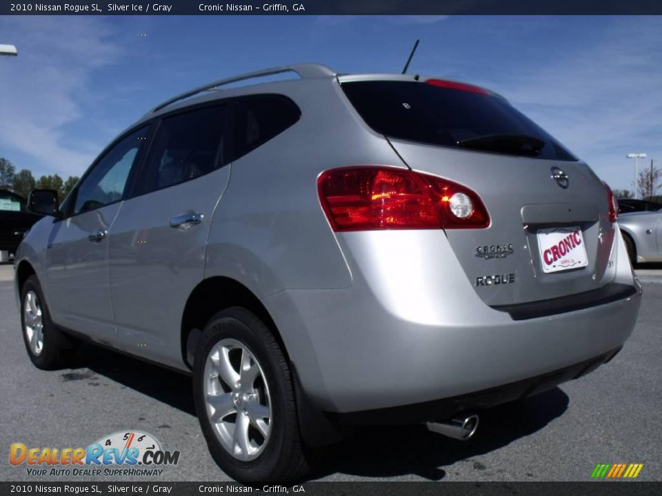 2010 Nissan Rogue SL Silver Ice / Gray Photo #3