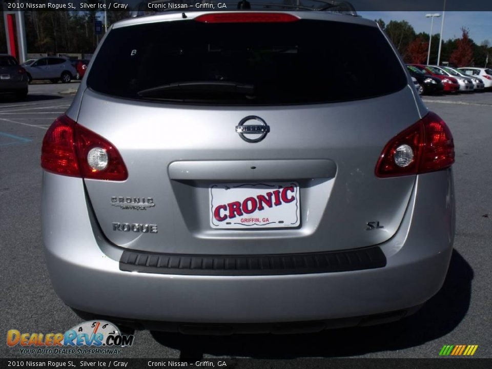 2010 Nissan Rogue SL Silver Ice / Gray Photo #4