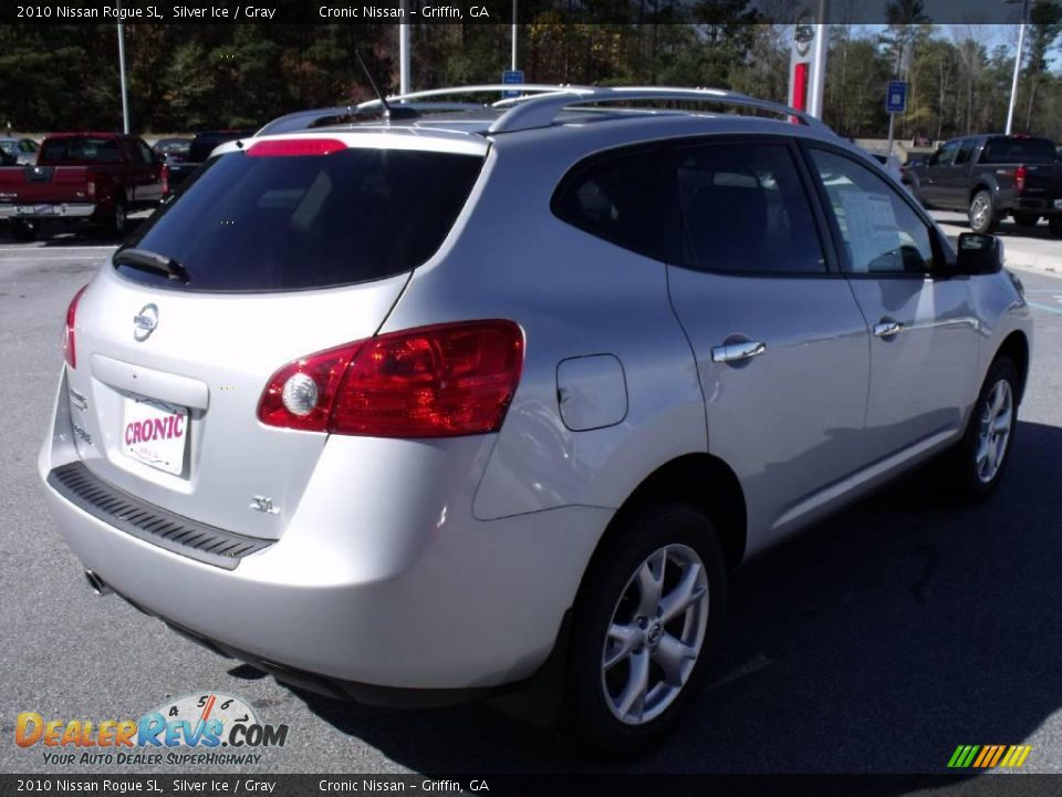 2010 Nissan Rogue SL Silver Ice / Gray Photo #5
