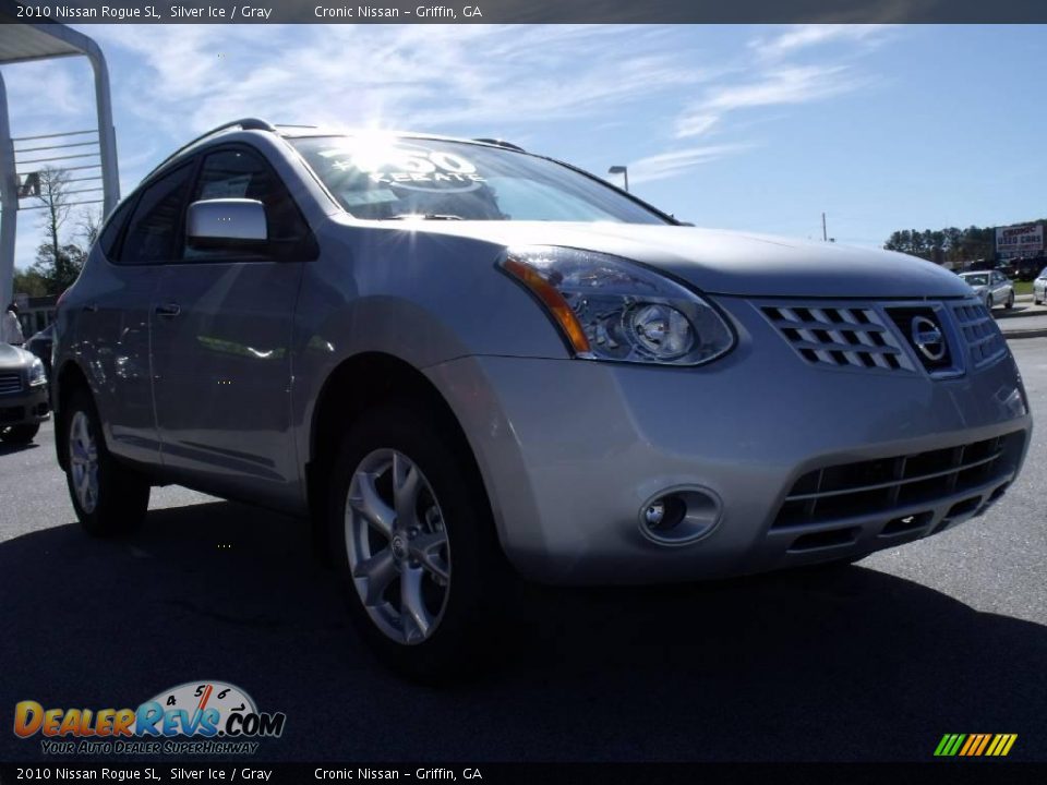 2010 Nissan Rogue SL Silver Ice / Gray Photo #7