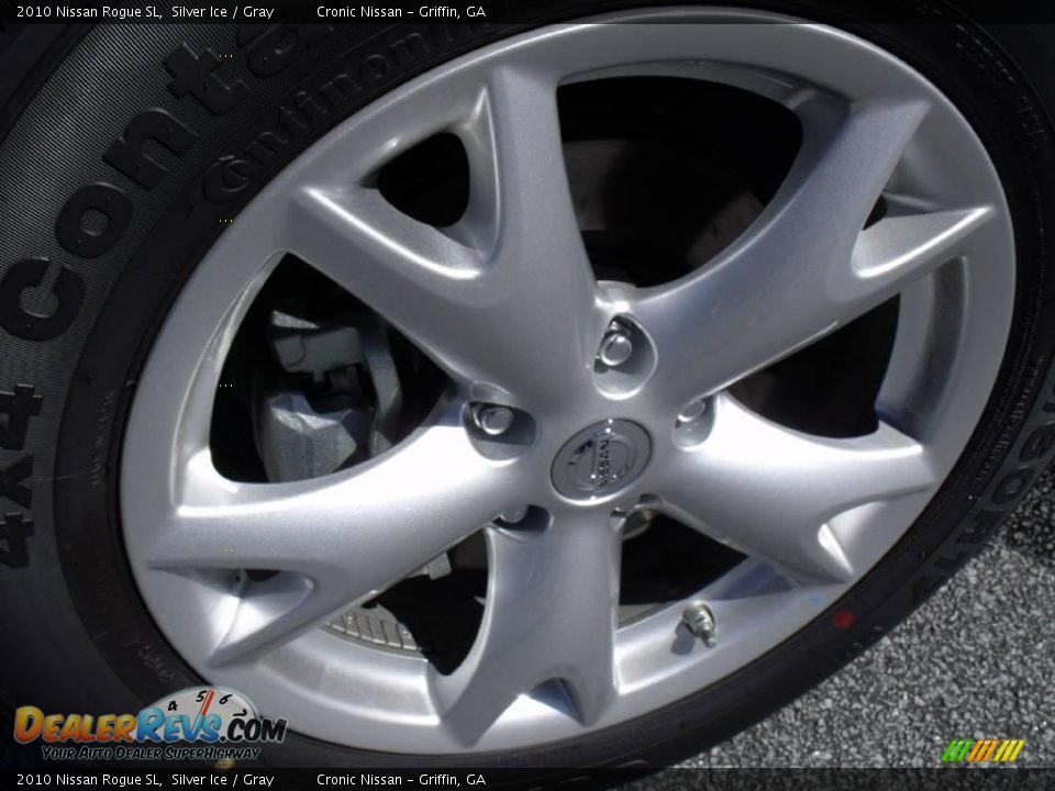 2010 Nissan Rogue SL Silver Ice / Gray Photo #9