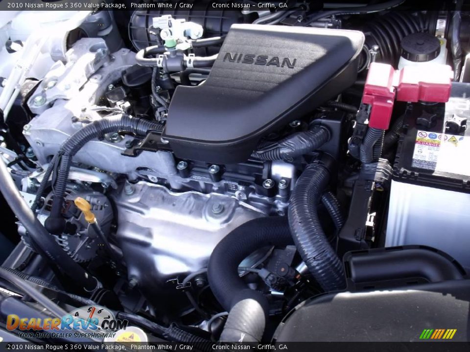 2010 Nissan Rogue S 360 Value Package Phantom White / Gray Photo #10