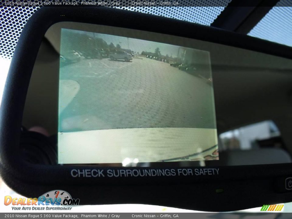 2010 Nissan Rogue S 360 Value Package Phantom White / Gray Photo #15