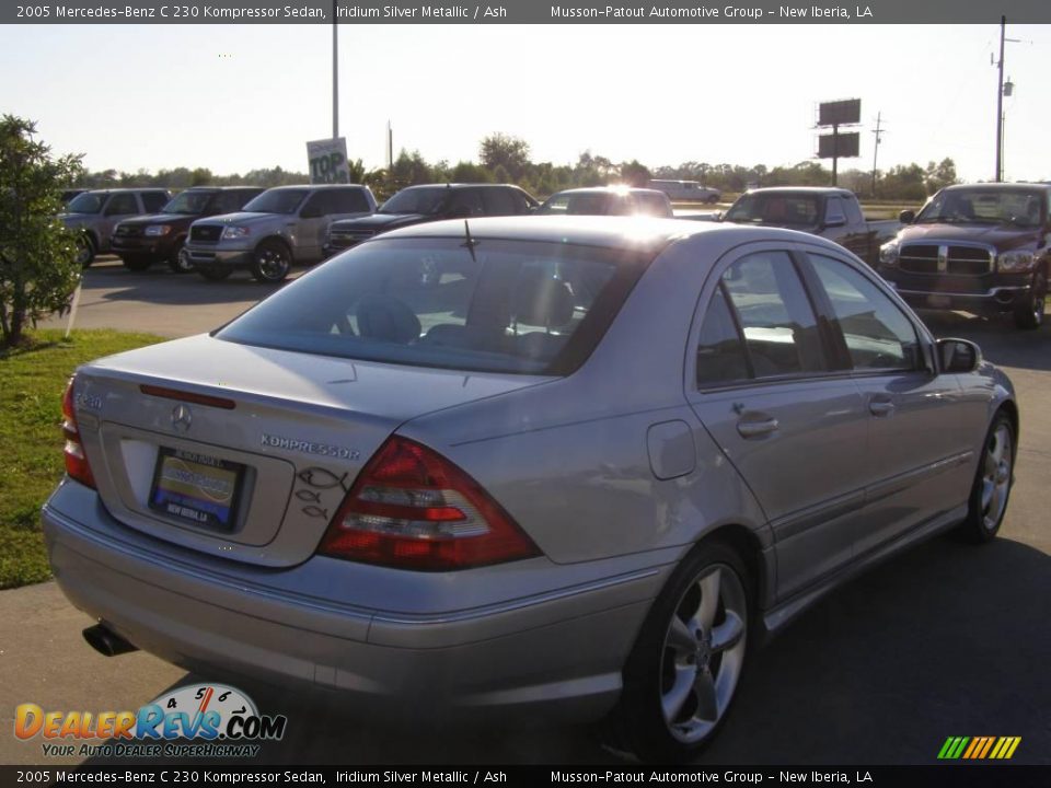 2005 Mercedes-Benz C 230 Kompressor Sedan Iridium Silver Metallic / Ash Photo #5