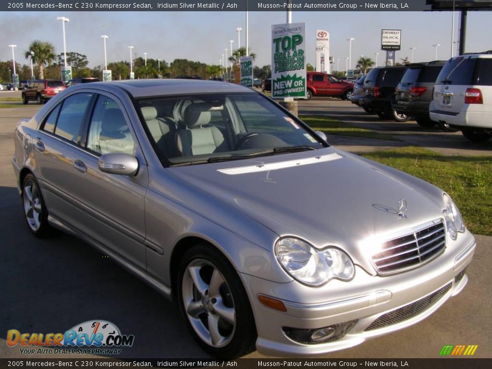 2005 Mercedes-Benz C 230 Kompressor Sedan Iridium Silver Metallic / Ash Photo #7
